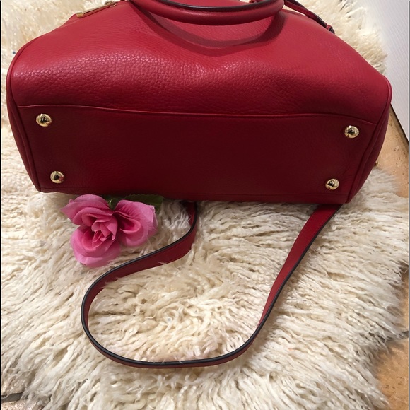 MICHAEL KORS Knox Chili Large Satchel Leather - Picture 8 of 8